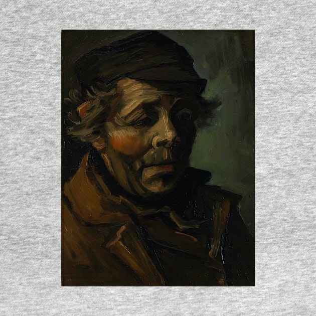 Head of a peasant - Vincent van Gogh by KargacinArt